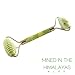 Alos Jade Roller Chi Himalayan Premium Anti Aging, Massaging and Face Slimming Massager - Smooth and Jagged Double Sided Roller