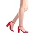 DREAM PAIRS Women's Chunk Low Heel Pump Sandals