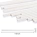 White Paper Straws,300 Pack 100% Biodegradable,7 3/4 inches Top Quality Drinking Straws (White)