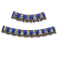 A2ZPlusmore Sonic The Hedgehog Birthday Party Bunting Banner, Garland, Flag Pennants