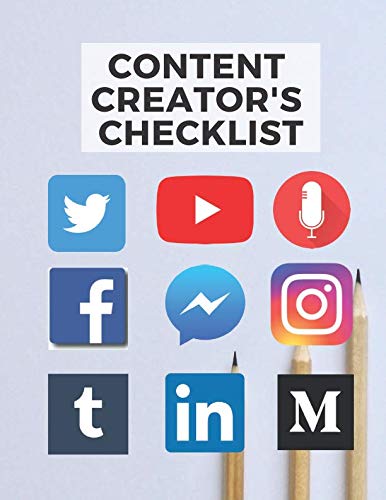 Content Creator’s Checklist, Notebook, Planner and Journal: Social media content planning and concepts on paper to help you organise your online business and entrepreneurial projects