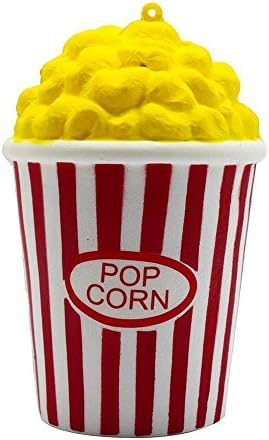 New Cute Super Slow Rising Jumbo Squishy Popcorn Cup Foam Food Kawaii Scented Cream Gaint Squishies Silly Cute Bakery Squeeze Decompression Toy for Play or Stress Reliever Random Shipping