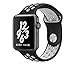 Apple Watch Band - Vitech Soft Silicone Nike+ Sport Style Replacement iWatch Strap band for Apple Wrist Watch Series 1 Series 2 (42mm Black/White)