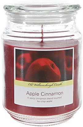 SRG Scented 18 Ounce Glass Jar Container Candle - Apple Cinnamon