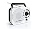 Studebaker AM/FM Radio Retro Classic SB-2000 White/Black Portable AM/FM Radio with Aux Input Limited (Edition Color)