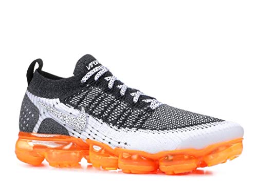 Nike Men's Air Vapormax Flyknit 2 White/White-Black-Total Orange Size 13