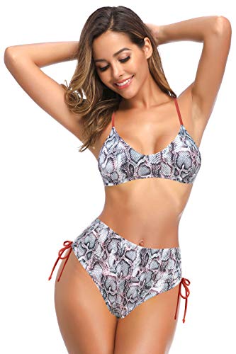 414TWXWWkLL SHEKINI Bañador de Dos Piezas Mujer Bandolera Ajustables Halter Top de Bikini Elegante Impreso Bikini Dos Piezas Cintura… SHEKINI Bañador de Dos Piezas Mujer Bandolera Ajustables Halter Top de Bikini Elegante Impreso Bikini Dos Piezas Cintura… - Imagen 7
