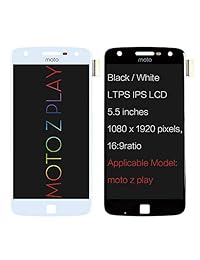 para el reemplazo de la pantalla de Moto Z Play SRJTEK Piezas para el reemplazo de LCD para el Motorola D Play Droid, XT1635 02 XT1635 01 Pantalla LCD Cristalizador digitalizador táctil Conjunto de reparación de ensamblaje de la pantalla + Vidrio templado