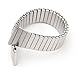 Voguestrap TX921W Allstrap 15-19mm Silver Long-Length Tapered Expansion Watchband