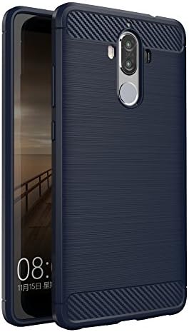 Cocoxin Mate 9 Case, [Wavelength Series] Slim Ergonomic Ripple Design [Matte Blue] [Modern Grip] for HuaWei Mate 9 (Matte Blue)