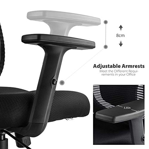 VIVA Office Mesh Chair Ergonomic High Back Chair With Adjustable Headrest And Armrest (Viva1168F1)