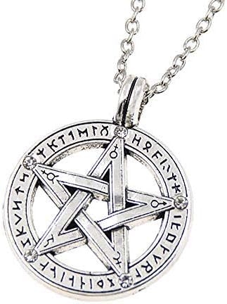 Anello Uomo Amaxer Tetragrammaton: Pentacolo Stella, Luna Dea, Albero Vita - Regolabile - Foto 11