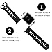 Band for Apple Watch 42mm, Langte Silicone Apple Watch Band for Apple Watch Series 3/2/1, Sport, Edition(42 M/L Black)
