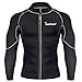 Junlan Men's Neoprene Weight Loss Sauna Shirt Suit Long Sleeve Hot Sweat Body Shaper Tummy Fat Burner Slimming Workout Gym Yoga (Black, S)