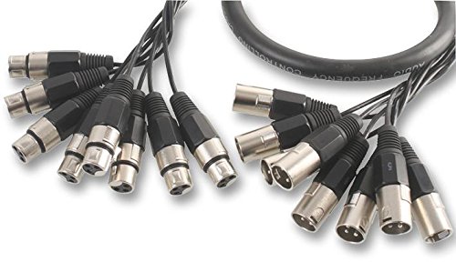 Pro Signal 3m 8-Way XLR Male to Female Loom – Professional Multicore Snake Cable for Studio & Live Sound - PSG08150