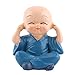Thur amo 4 Monks Buddha Figurine, Wise Monks Statue Hear No Evil See No Evil Speak No Evil Statue Wealth Lucky Figurine Happy Face Buddha Car Interior Decor Desk Ornament Shelf Display