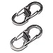 MicroLock Steel S-Biner 2 Pack Color:Silver Size:Pack of 2