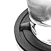 - Stainless Steel Holder with Black Silicone Coaster Set - Bar Drink Cup Holders - 6 Pack