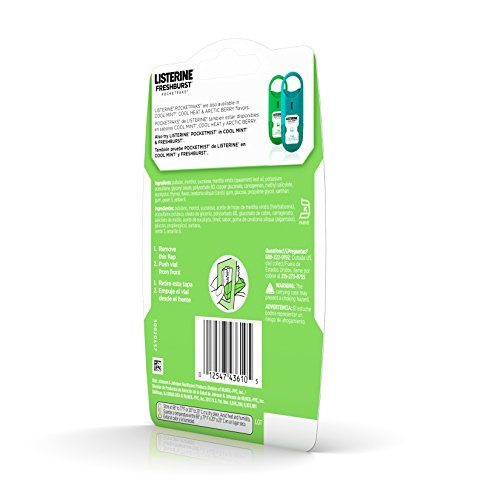 Listerine Freshburst Pocketpaks Breath Strips For Fresh Breath, 24-Strip Pack, 12 Pack