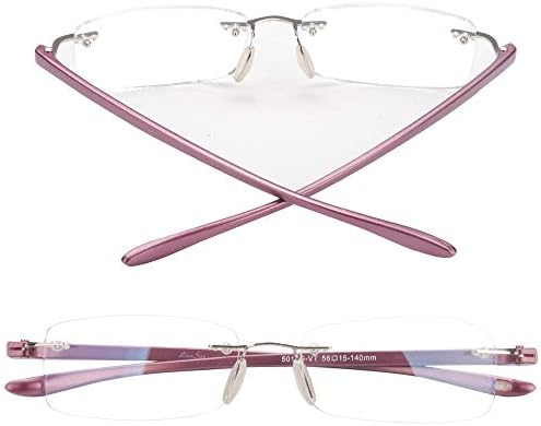 レンサン Liansan伊達メガネ ユニセックス レディース メンズ おしゃれ ファッション スクエア 軽量 度なし リムレス L5017