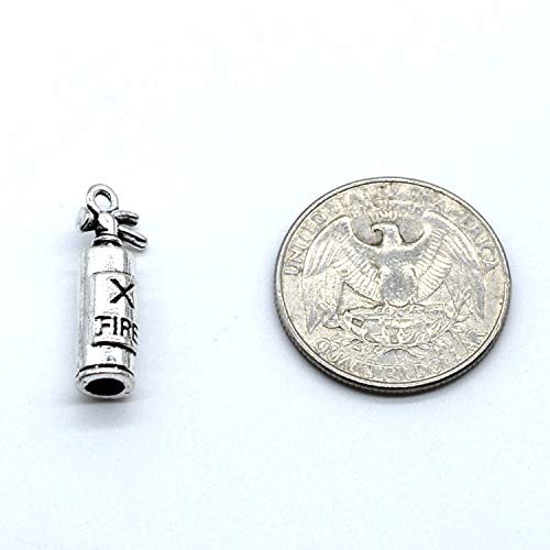 MT 2007 Alloy Charms, Silver Tone Handmade Supply Charms, Handmade Craft, Handmade Jewelry Supply (50PCS CC15 Fire Extinguisher Charms)