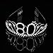 FRCOLOR Happy Birthday 80th Crystal Rhinestone Tiara Crown