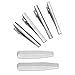 Set of 4 Tie Clips & 8 Collar Stays by Velette