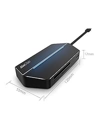 Adaptador USB C Hub, NIAOCHAO Tipo C Docking Station Hub 8 en 1 a HDMI, VGA,USB 3.0 Puertos, lector de tarjetas SD TF CF, conector para auriculares, USB-C suministro de energía