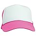 DALIX Trucker Cap Adjustable Snapback in Neon (Hot Pink and White)