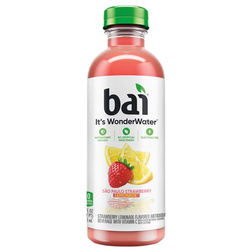Photo 1 of **6pack**Bai Sao Paulo Strawberry Lemonade, Antioxidant Infused Beverage, 18 Fl Oz