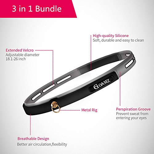 GOAMZ Boxe Balle, 3 Différents Boxing Reflex Ball + Bandeau Ajustable, pour Les Réactions de Vitesse d’entraînement s’améliorent, Fight Vitesse, La Coordination Main-œil