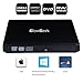 GlowGeek Electronics USB 3.0 Portable CD DVD Rewriter External Drive with M-DISC Support for PC and Mac (Black)