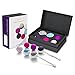 Tivinity Kegel Balls Ben Wa Weights Exercise Kit For Pelvic Floor Tightening , Post Pregnancy Recovery - Set of 6 Premium Silicone For Women Beginners