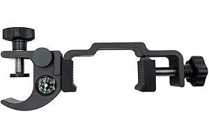 Suapouen GNSS GPS Pole Clamp with Compass and Open Data Collector Cradle Pole Holder Mount