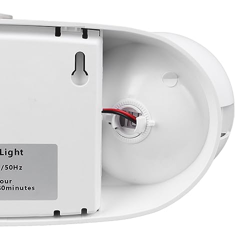 Luz de Emergencia Comercial con 2 Lámparas LED, Accesorio de Iluminación de Emergencia con Batería de 1800 MAh, Enchufe Estadounidense de 85 a 265 V, para Situaciones de