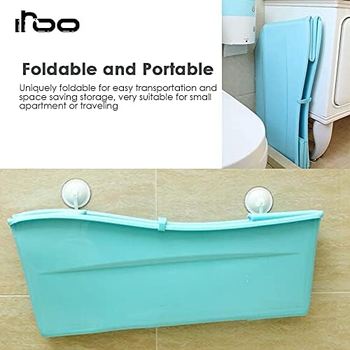 Portable 3 En 1 Baignoire Pour Bebe Pliable Ultra Compacte 0 10 Ans Bouchon Couleur Change Avec Temperature Taille 85 3 X 55 5 X 43 7 Cm Blue Toilette De Bebe Le Bain Dwteam In