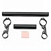 ODIER Bike Handlebar Extender 22cm 10cm Long Extension Mount for 31.8mm 25.4mm Handlebars 2 Clamps with Anti-Slip Pads (L 22-10)