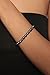 HinsonGayle AAA Handpicked 6.5-7mm Multicolor Black Round Freshwater Cultured Pearl Bracelet Silver
