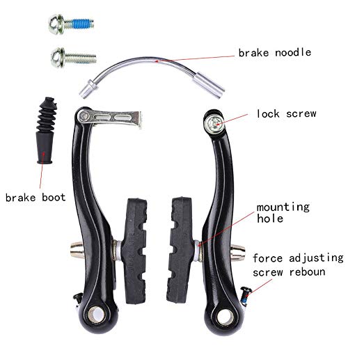 image for Farbetter Bike Front & Rear Brake Levers, Brakes Cables, V-Brake Calip