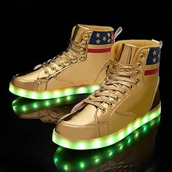 Light Up Shoes Women Men, USB Charging LED Glitter
