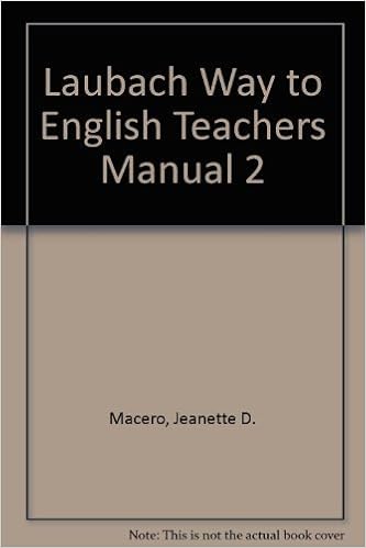 Amazoncom Laubach Way To English Esl Teachers Manual For - 