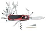 Wenger 16813 Swiss Army EvoGrip S557 Pocket Knife, Red and Black