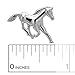 Spinningdaisy Wild Mustang Horse Earrings (Silver Plated)