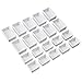 Outus Plastic Empty Watercolor Paint Pans 10 Pieces Full Pans and 10 Pieces Half Pans