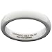 White Ceramic Ring by CERAMIC GESTALT® - 4mm Width. Domed & Polished Design (Avail. Sizes 5 to 14).