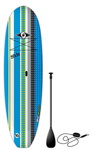 BIC Sport Slide SUP Stand Up Paddleboard Package, Blue, 10'6" x 33" x 205 L