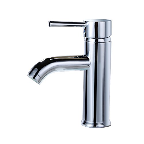 KES Modern Bathroom Sink Faucet Single Handle Wash Basin Faucet Lavatory Tap Lead-Free Brass Polished Chrome, L3100ALF