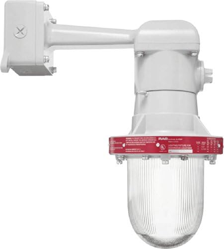 RAB Lighting EB12T-3/4 Explosion Proof Incan Bracket without Guard 8 Hubs
