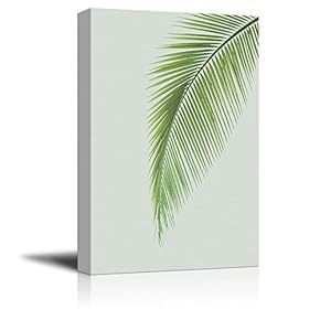 Canvas Wall Art - Watercolor Style Plant with Thin Leaves - Giclee Print Gallery Wrap Modern Home Art Ready to Hang - 12x18 inches