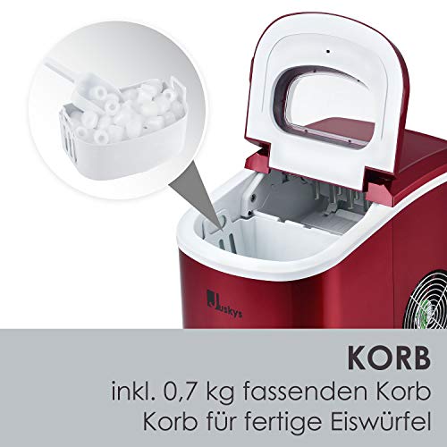 Juskys Eiswürfelmaschine IcyCube - 12 kg in 24 Std. - Eiswürfel in 7-13 min - Eiswürfelbereiter 100 Watt - Icemaker 2,4… – Bild 7